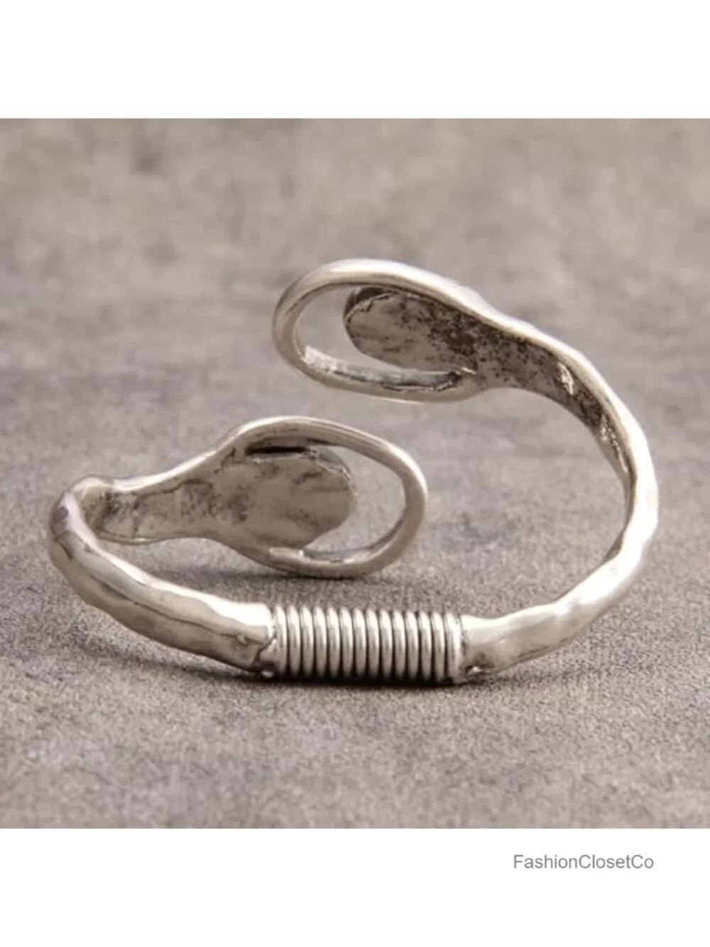Chunky Cuff Bracelet Copper Open Bangle Stackable Statement Wrap